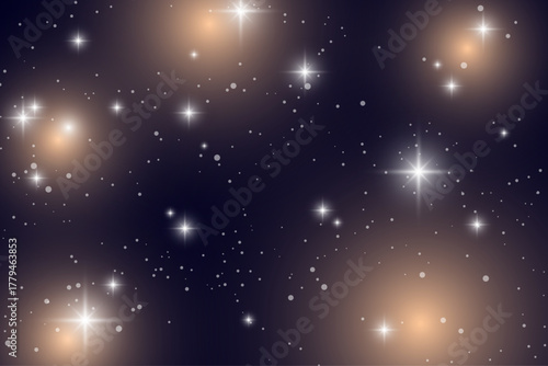 紺色のキラキラ背景