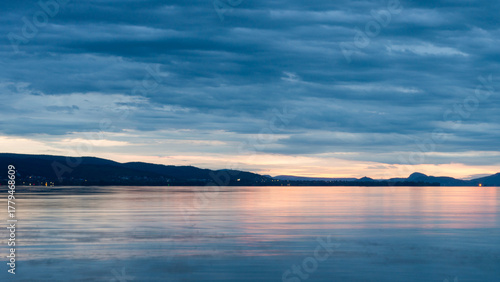 Peaceful Sunset Over Lake Balaton Hungary