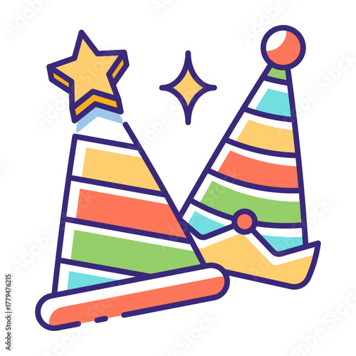 This Christmas Party Hat icon is suitable for Christmas Party.