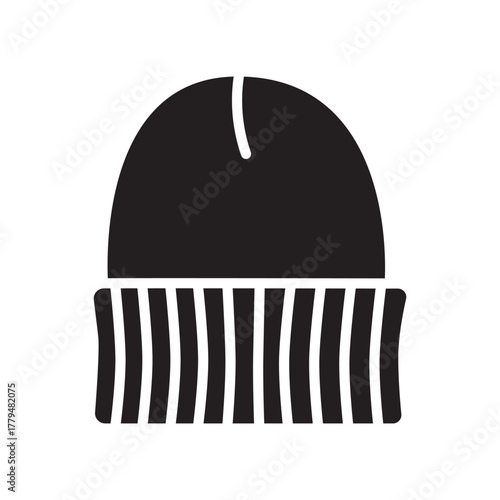 Thermal Beanie black line icon.