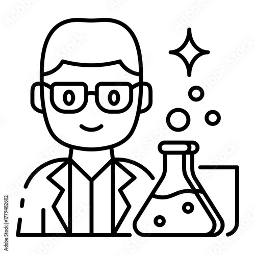 This Scientist (man) icon is suitable for Science.