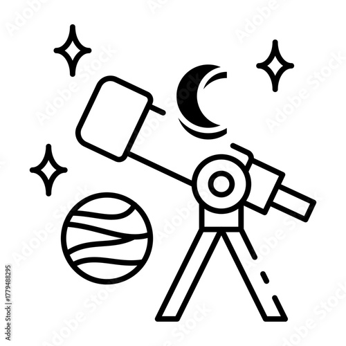 This Astronomy icon is suitable for Science.