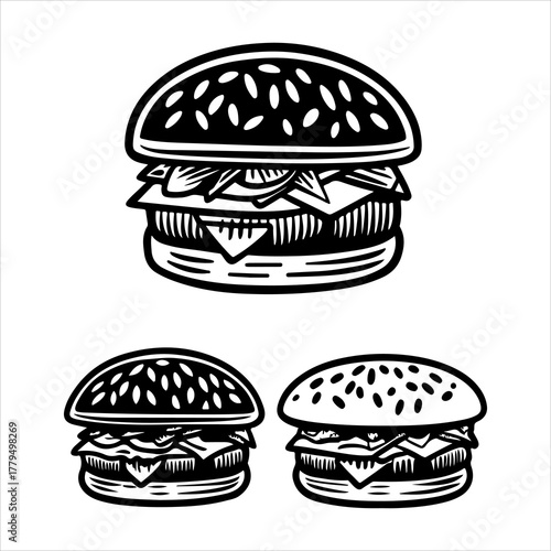 Vegetarian Mushroom Swiss Cheese Burger, A Gourmet Healthy Recipe.