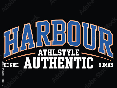 Harbour Athletic Style Authentic Human A Modern Logo Design Concept
