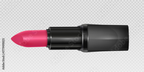 Smooth glossy lipstick swatch smear smudge in different color Vibrant Pink and Red Lip 