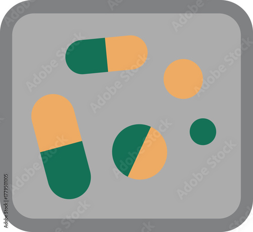 vector illustration of a pill