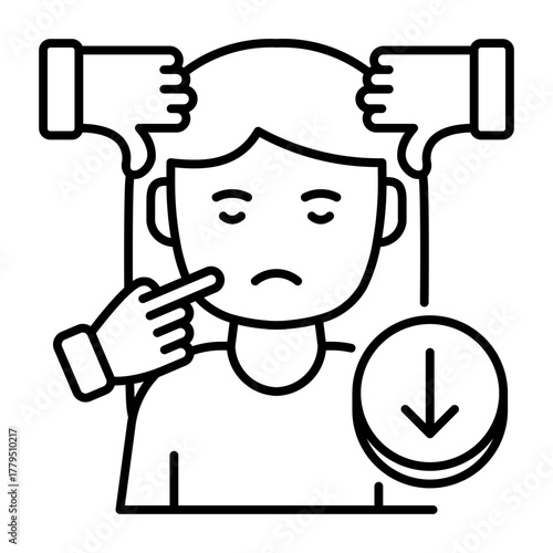 This Discrimination icon is suitable for Poverty.