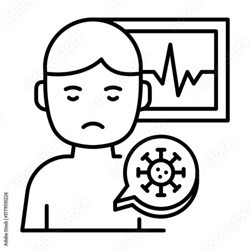 This Disease icon is suitable for Poverty.