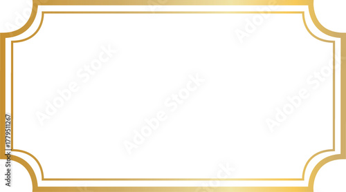 Elegant Gold Ornate Frame Label Vector