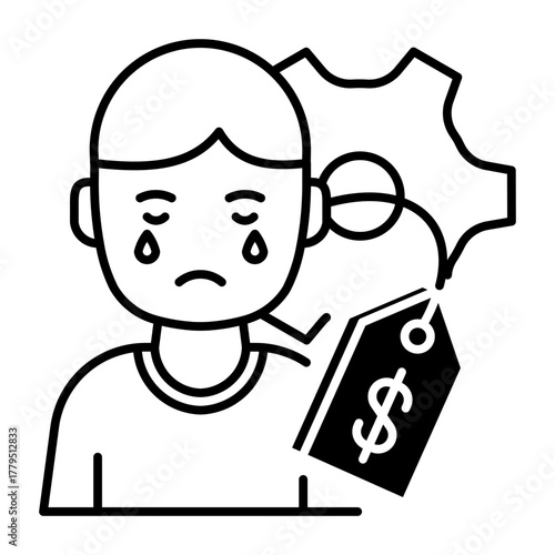 This Human Exploitation icon is suitable for Poverty.