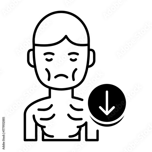 This Malnutrition icon is suitable for Poverty.