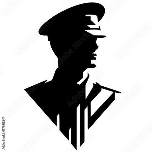 Commander portrait silhouette