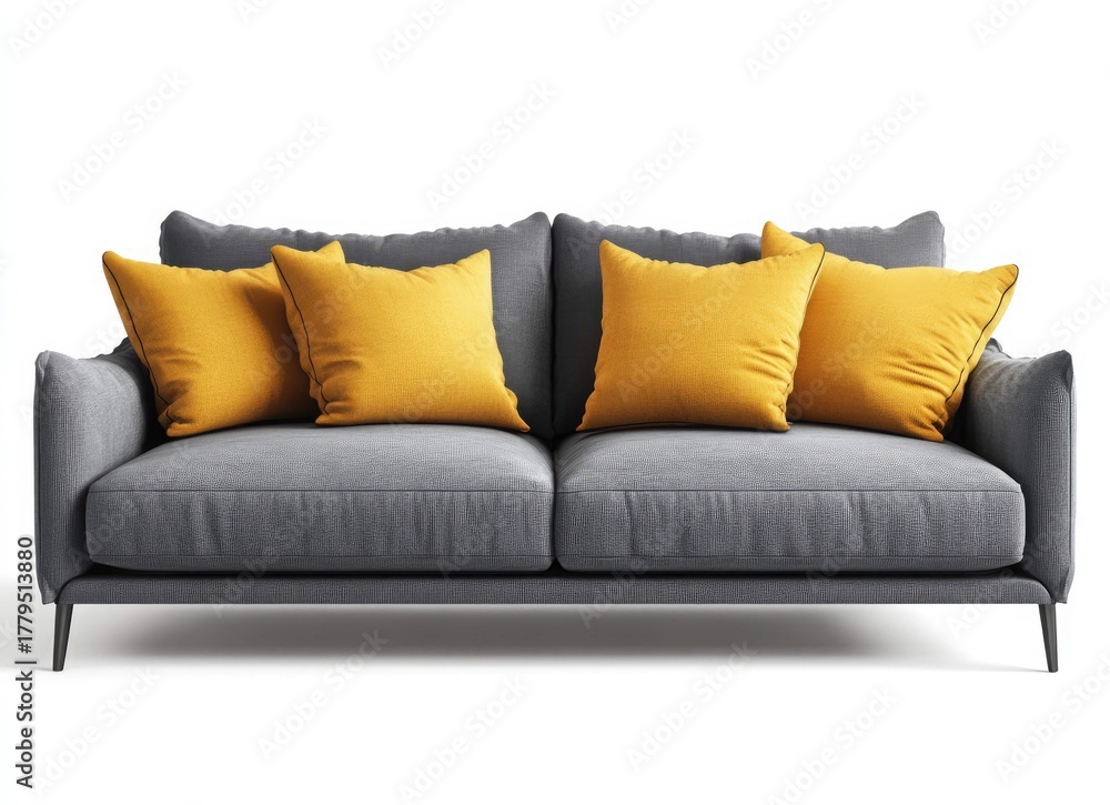 Naklejka premium sofa isolated on white