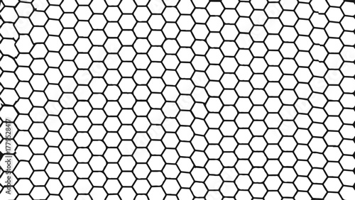 honeycomb hexagon mesh vector texture with geometric grid pattern for modern abstract background