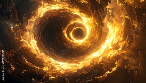 Wallpaper Mural Fiery vortex abstract Torontodigital.ca