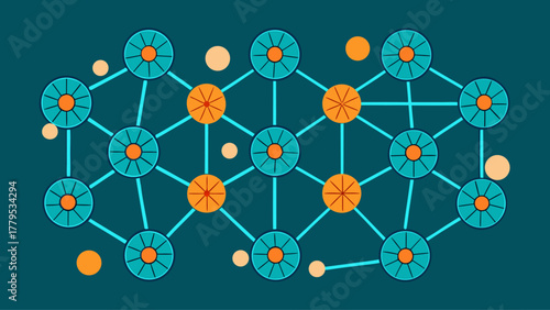 Neural Network Node Clusters Vector Set – AI Machine Learning Data Nodes and Deep Learning Algorithm Connection Illustration Pack
