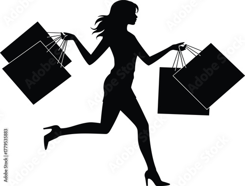 Fitness and gym workout silhouette set, vector illustration of people exercising, strength training, weightlifting, deadlifting, and squatting for health and body activity design.