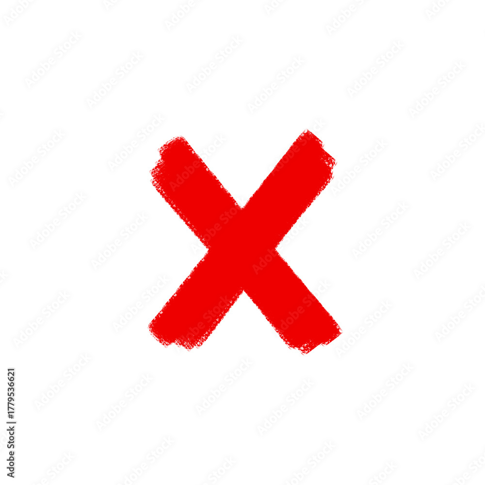 Obraz premium red cross mark