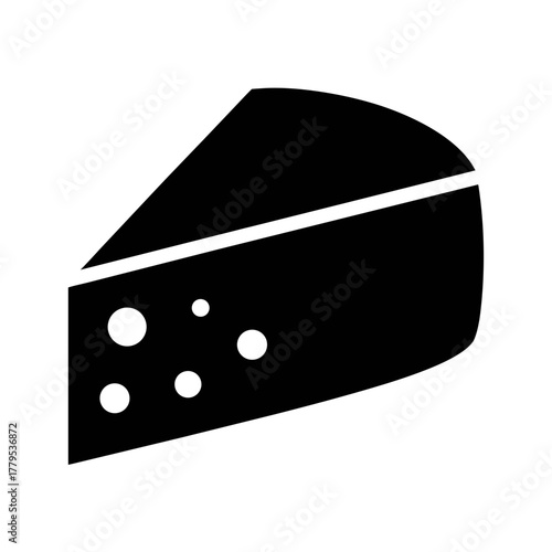 Cheese slice cheddar swiss gouda brie cheese wedge dairy food icon vector illustration graphic