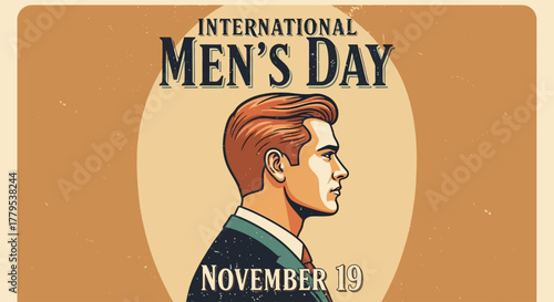 International Men s Day Illustration Celebrating Men on November 19th