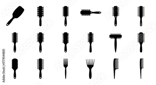 Professional hair styling tools collection, salon equipment for modern haircare routine