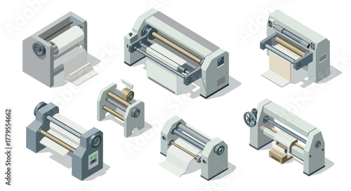 Isometric machines for industrial and print applications