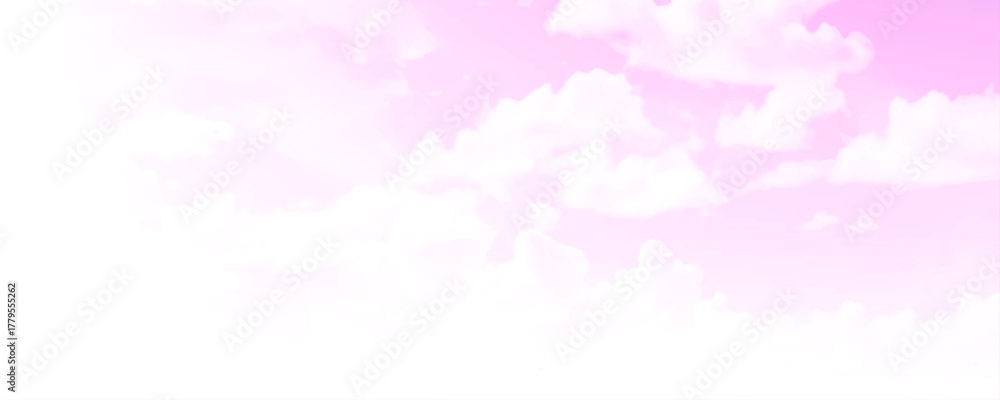 Obraz premium Pink sky with small clouds in Seychelles