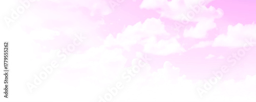 Pink sky with small clouds in Seychelles