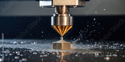 Industrial automation showing precision 3d printing. This additive manufacturing technology creates space for innovation driving modern economy and future industrial growth