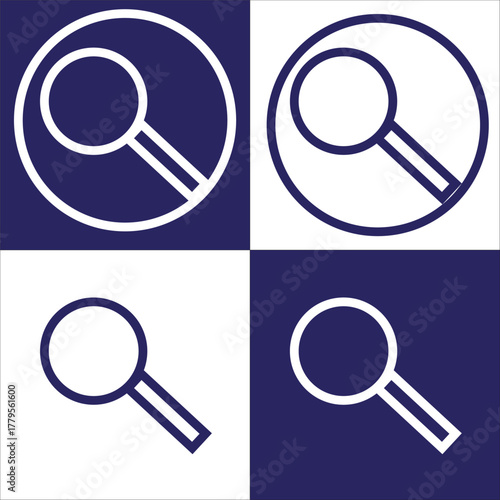 Search Icon Template Vector Design
