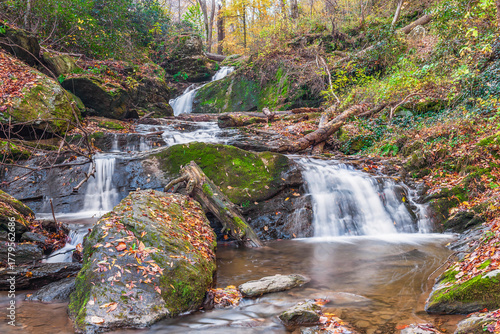 Mill Creek Falls in autumn. York County. Pennsylvania