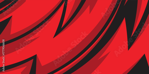 Abstract background with red spikes and zigzag line pattern and some copy space area. eps10