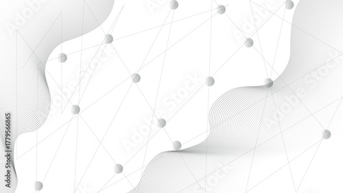 abstract tech network connection dots. Geometric background with abstract mesh. Web. Big data. glowing winter holiday decoration vector backdrop. White background with plexus lines. Colorful abstract.