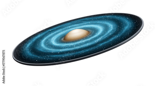 Spiral galaxy cosmic disk star cluster glowing core deep space astronomy science universe celestial cosmic swirl vibrant blue galactic structure outer space cosmic dust stellar formation cosmic