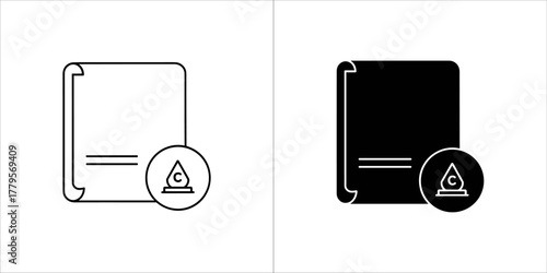 Document with copyright symbol