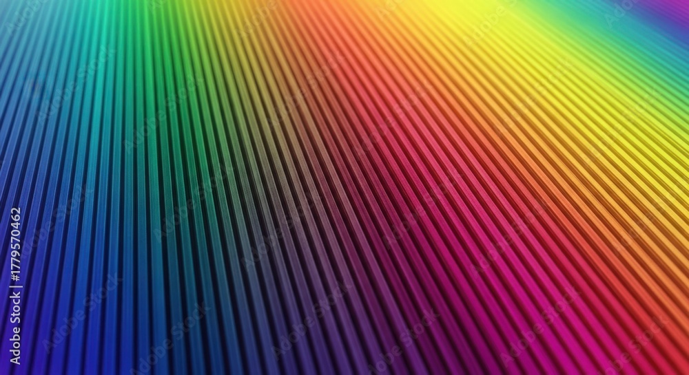 Obraz premium Vibrant rainbow colors flowing across a textured surface