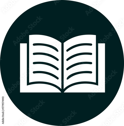 Book silhouette icon vector illustration. Open book sign isolated on transparent background. Vector symbol for education, library, learning, E-book, literature, study icon design.
