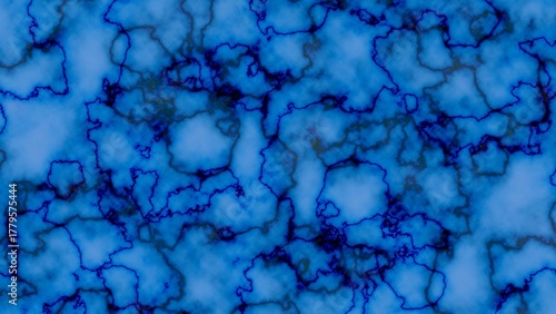 Deep Blue Marble Texture with Dark Veins and Green Accents