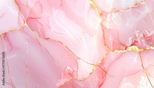 ピンクとゴールドのエレガントな大理石テクスチャ背景Elegant Pink and Gold Marble Texture Background	