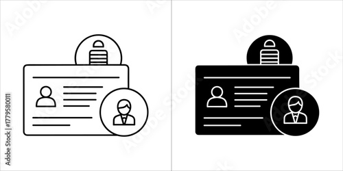 Identification card with personal information