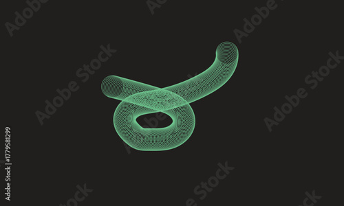 Abstract holographic, Curved design, Iridescent crystal light geometric pattern, Abstract color, Dynamic flowing shape