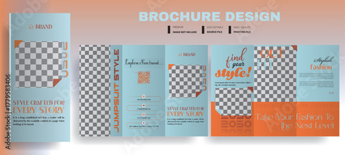 Modern Fashion Style Brochure Design Template, Trendy Lookbook, Catalog and Creative Layout for Branding, Trendy Fashion Style Brochure, Minimal Creative Lookbook and Catalog Design, Creative Fashion.