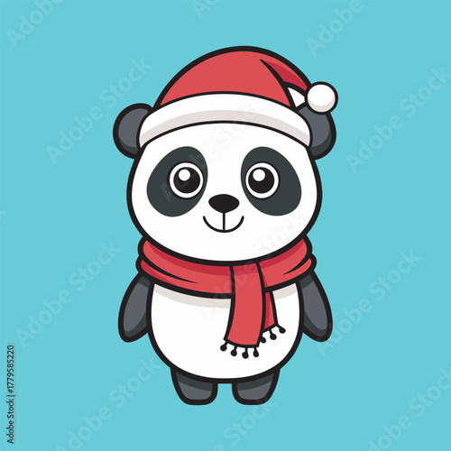  Panda Santa clause 