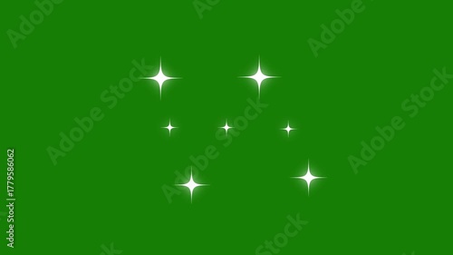 Wallpaper Mural twinkle star green screen background video sparkle. Glitter sparkle animated green screen. White shining dust light. Bokeh light particles. 4K animaton video Torontodigital.ca