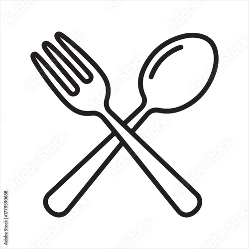 spoon and fork icon