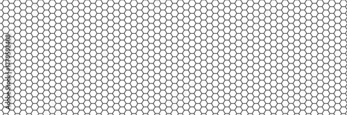 Seamless honeycomb pattern gray hexagon grid on white background vector illustration for wallpaper and design