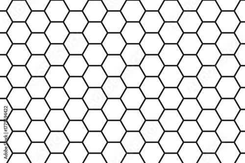 Abstract square digital grid pattern background with hexagons. modern hexagon polygonal technology vector. seamless bright white abstract honeycomb science digital texture background