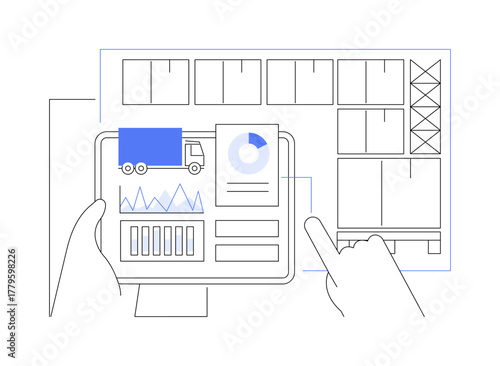 Reports and analytics isolated cartoon vector illustrations.
