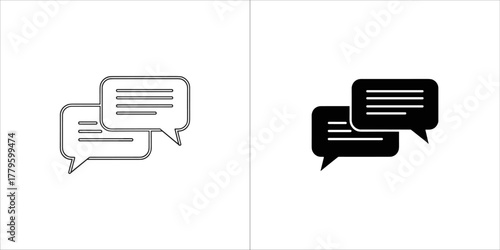 Speech bubble icon, representing communication