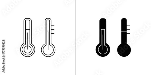 Two thermometers showing different temperatures